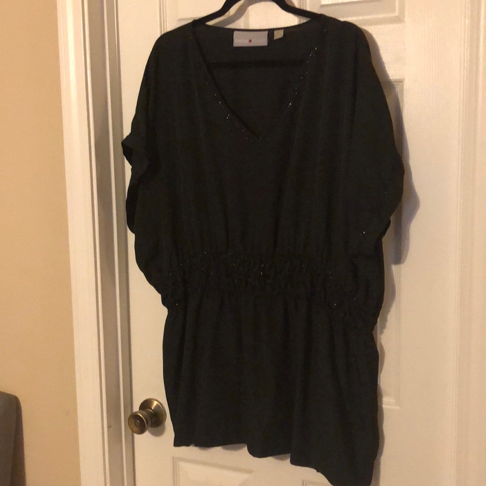 Avenue studio cinched beaded blouse